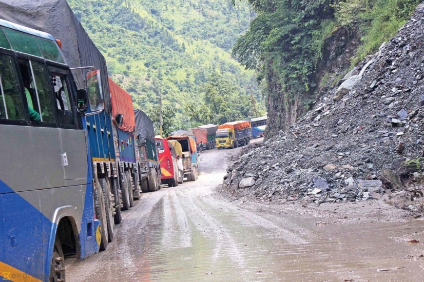 blocked-narayanghat-muglin-road-section-opened-for-traffic