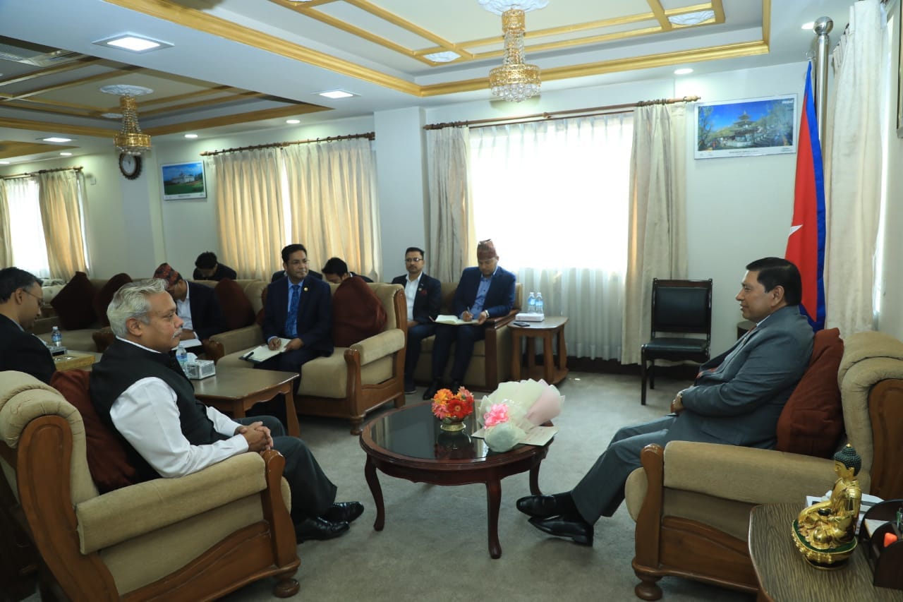 DPM Shrestha and Indian envoy discuss PM Prachanda's visit to India