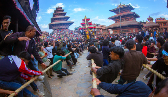 Biska Jatra begins in Bhaktapur