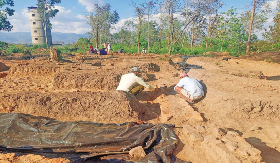 Excavation resumes at Dangisharan, ancient Tharu village in Dang