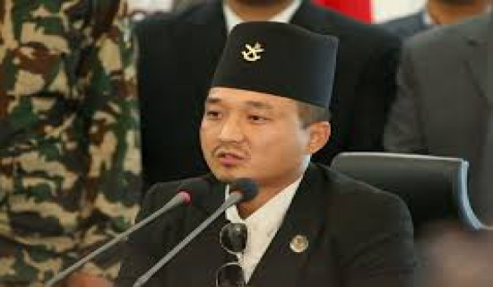 Home Minister Gurung inspects under-construction highways