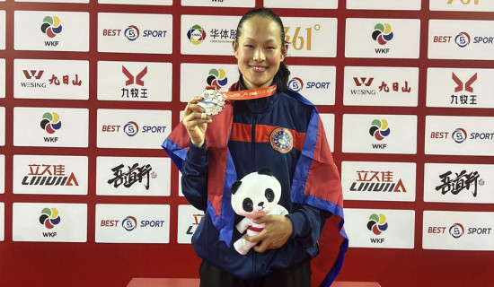 Premier League Karate silver medalist Erica returns home