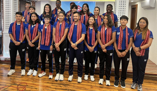 Nepali women cricket team heads towards Rwanda