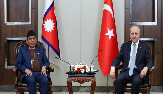 NA Chair, Dahal, Turkish Assembly, Numan, hold meeting
