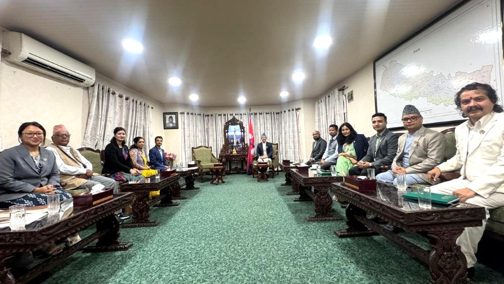 Presidents of parliamentary committees meet Speaker Aryal