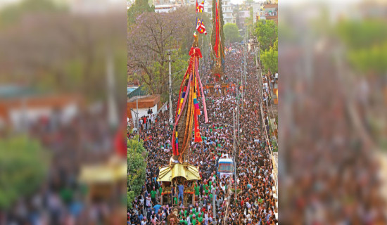 Rato Machhindranath chariot procession begins