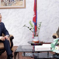 President Paudel arrives in Tanahu