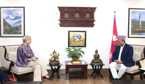 Courtesy meeting held between foreign minister Khanal and EU Ambassador Lorenzo