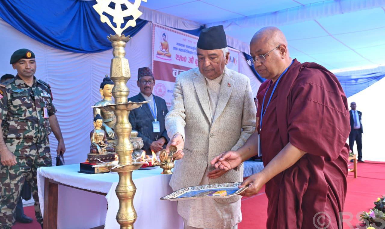Panchasheel and Four Arya Truths are guidelines for national unity: President Paudel