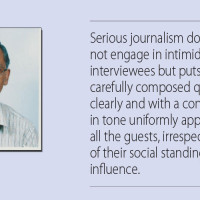 Interviews No Shouting Matches