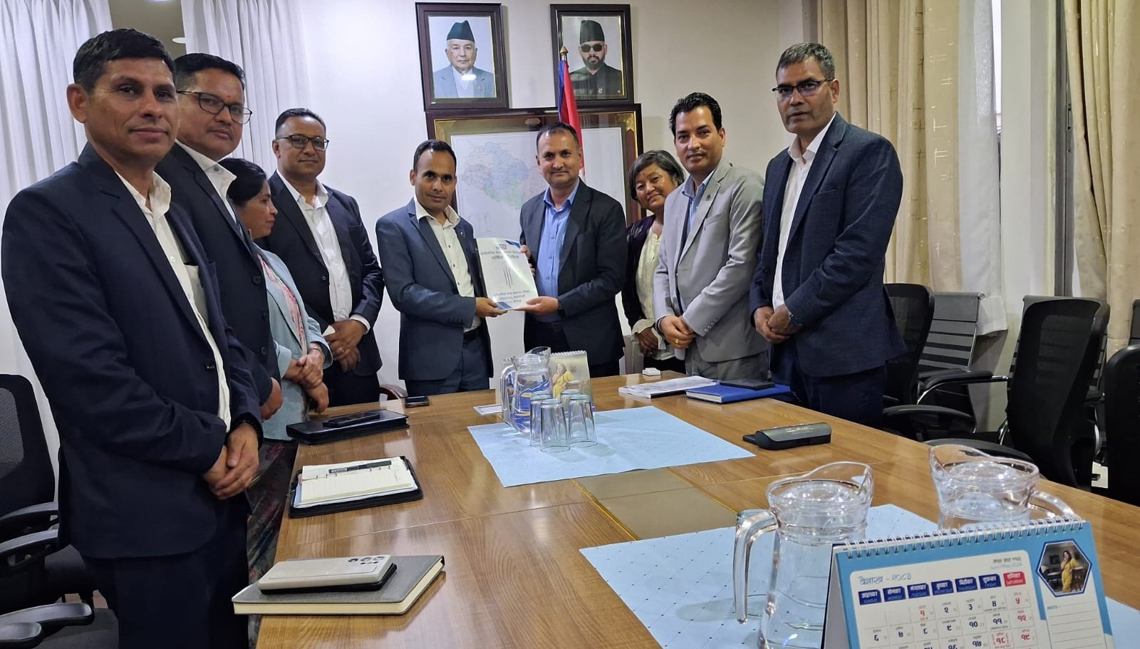 PSB submits its first annual report to Minister Dr Timilsina