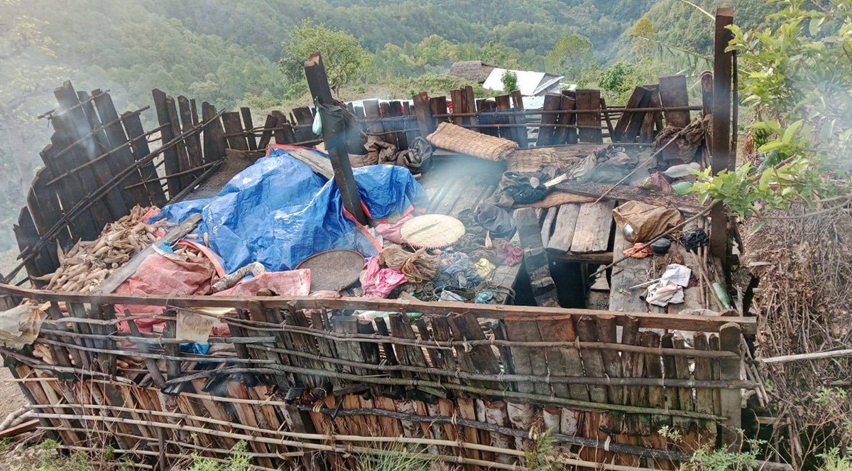 Windstorm affects 26 houses in Makawanpur