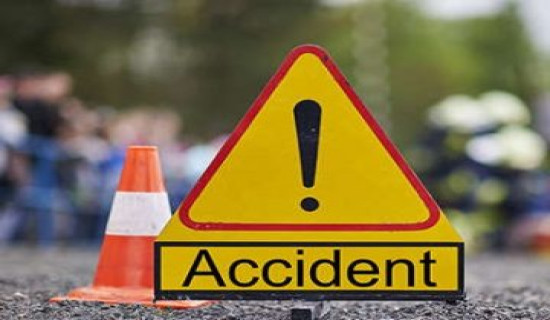 Wife dies, husband injured in Nawalpur road mishap