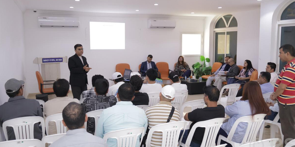 Nepali workers provided awareness on safe employment in UAE