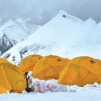 Tukuche village and Dhaulagiri Himal
