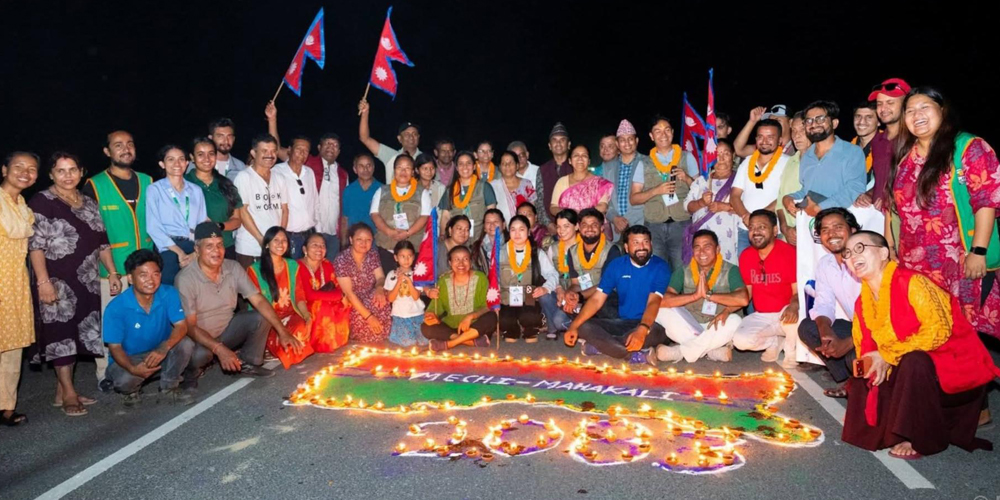 'Mechi-Mahakali National Rescue Journey' kicked from Mechi Bridge