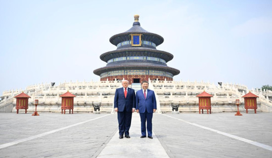 Xi, Trump visit Temple of Heaven