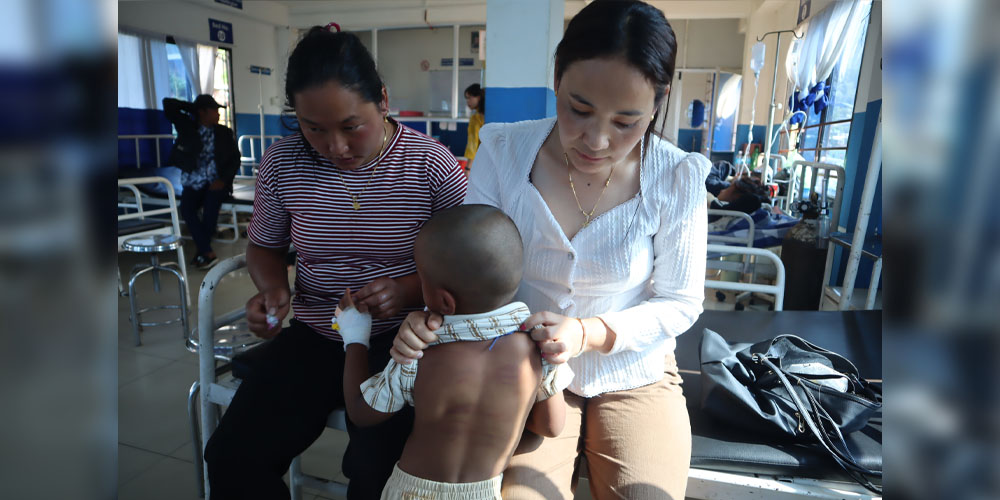 Child battered by school teacher in Panchthar, admitted in hospital