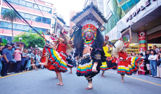 Grand cultural event turns New Road festive
