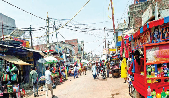 Rajbiraj streets clogged by traffic chaos
