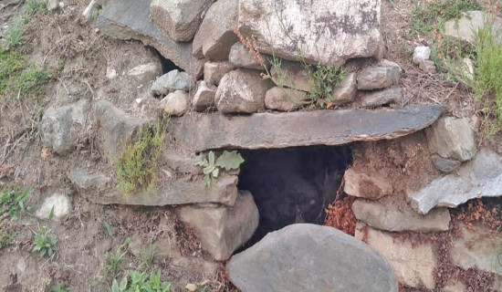 Traditional Bajura springs drying up