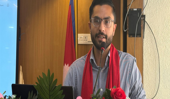 Minister Pokharel interacts with professors assigned to oversee universities' functions