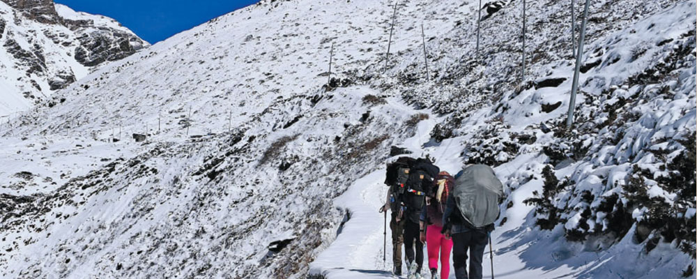 Tourists suffer as trekking trails disappear in Manang