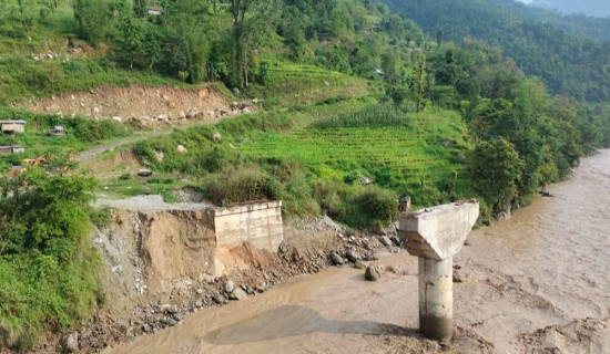 Flooding displaces four families, hydro power plant damaged