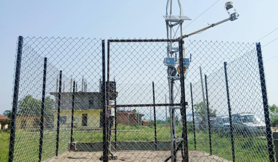 Agricultural weather station set up in Rautahat