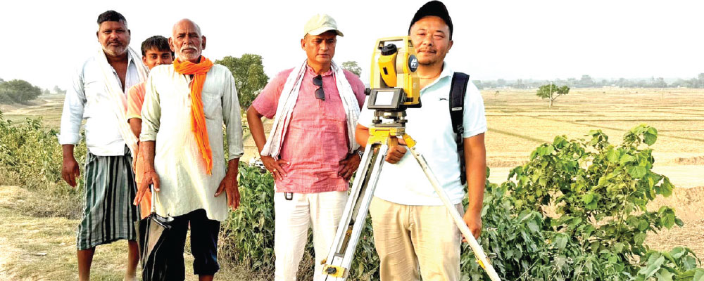 Bridge construction process begins  at Piprahawa Ghat on Rapti River