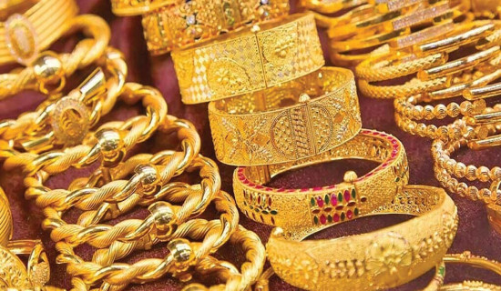 Gold price up by Rs. 20,500 per tola
