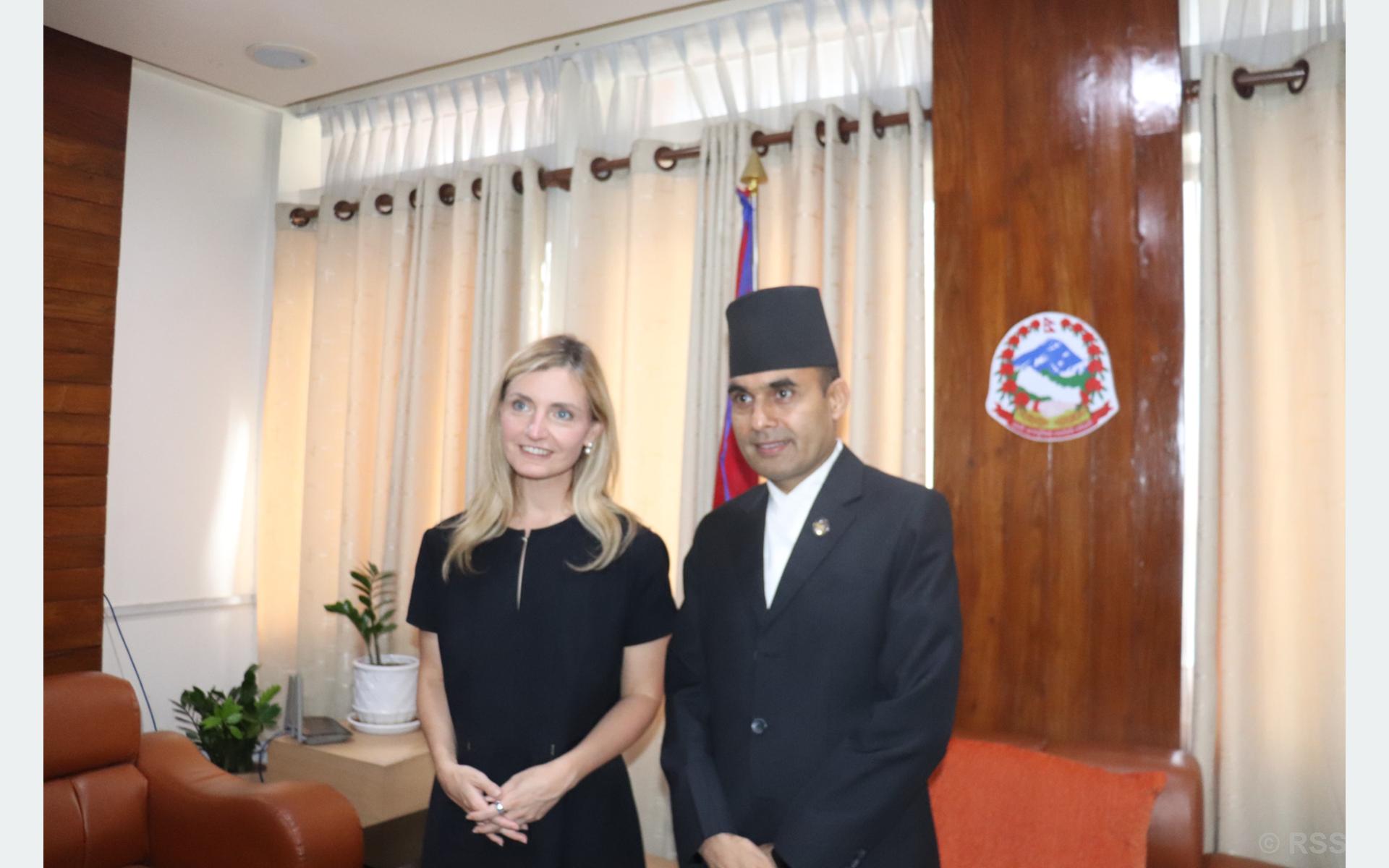 Minister Dr Timilsina, US Under-Secretary of State hold meeting
