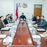 Speaker Aryal, ministers discuss Budhi Gandaki Hydropower Project