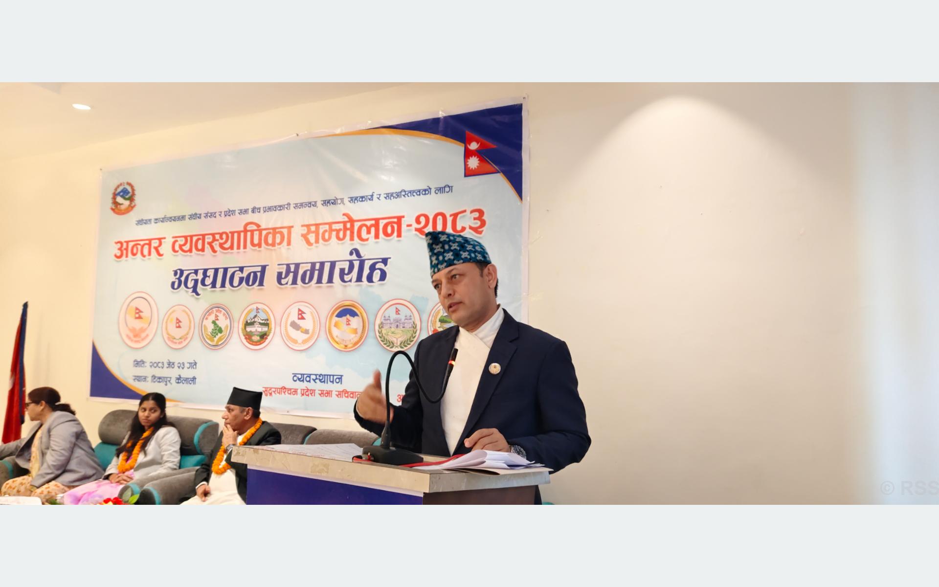 Speaker calls for inter-governmental coordination in law making