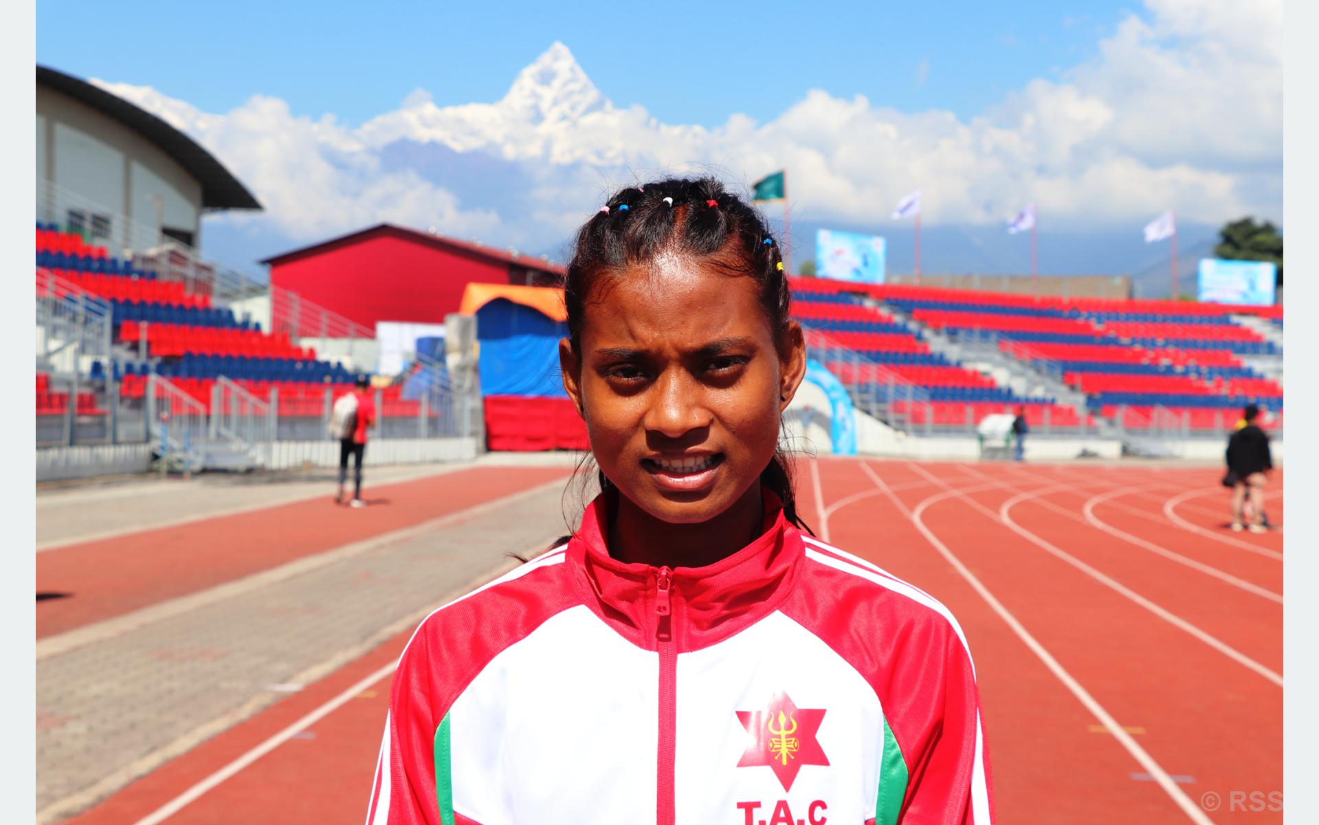 After winning gold in Ninth National Games, Tharu aims for gold in international athletics