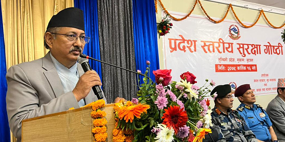 Home Minister Khand Assures Of Peaceful Election On November 20