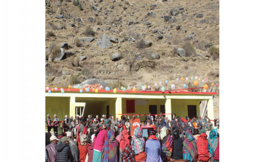 Construction of concrete school  buildings delights Jumla locals