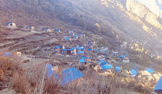 Humla landslide-displaced families get new houses