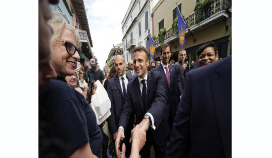 Macron hits New Orleans’ French Quarter, meets with Musk