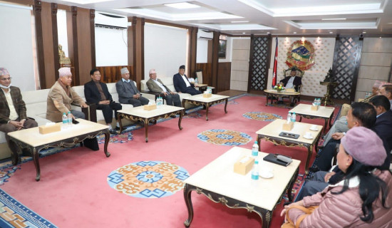 Ruling alliance's meeting underway at Baluwatar