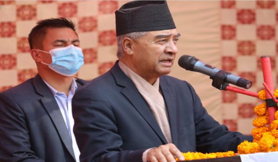 Memo submitted to PM Deuba demanding long-term solution of drinking water problems