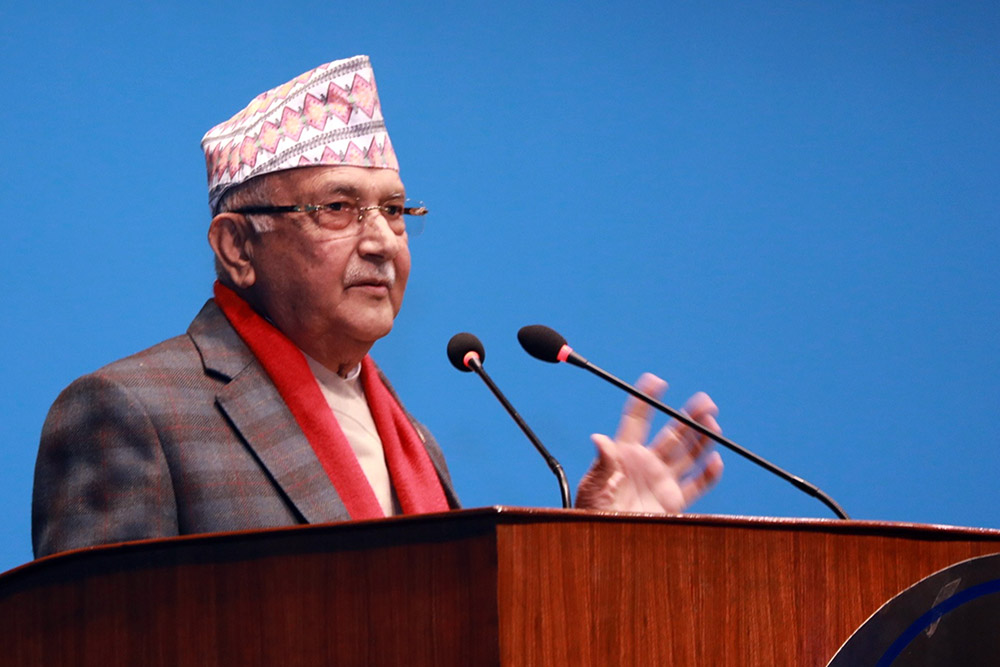 Chair Oli casts doubt over NC decision to vote for Govt
