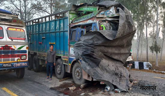 Two dead in Jhapa road mishap