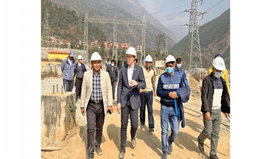 EU, NEA inspect Chilime-Trishuli   220 kV transmission line project