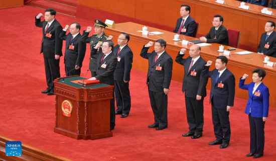 China's national legislature decides on new cabinet lineup