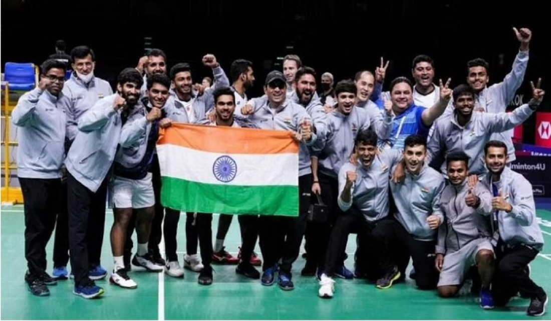 India celebrates first ever Thomas Cup win