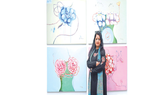 Ragini puts in exhibition her  ‘ A Retrospective of an Artist’
