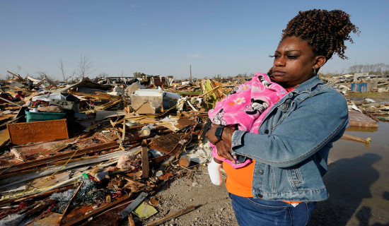 In pictures: Destruction of Mississippi tornado