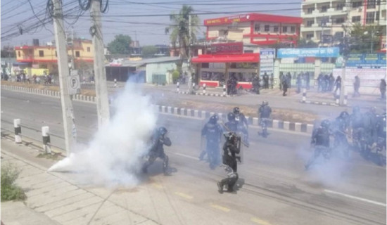 Police fires warning shots to disperse crowd in Biratnagar