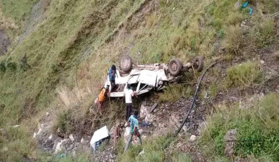 4 dead, 8 injured in Rukum West Jeep accident